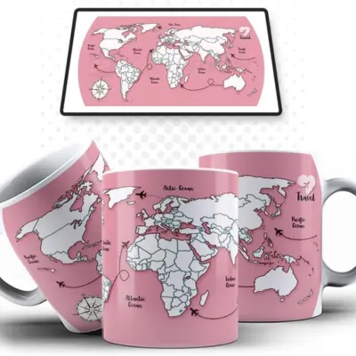 caneca mapa mundi